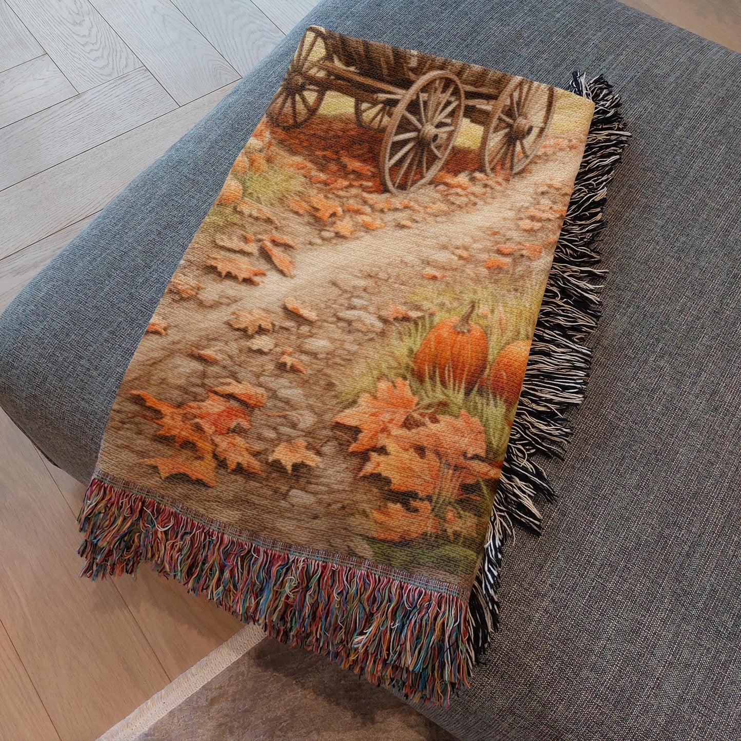 Pumpkin Patch Palette Woven Blankets - ZumBuys