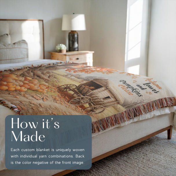Pumpkin Patch Palette Woven Blankets - ZumBuys