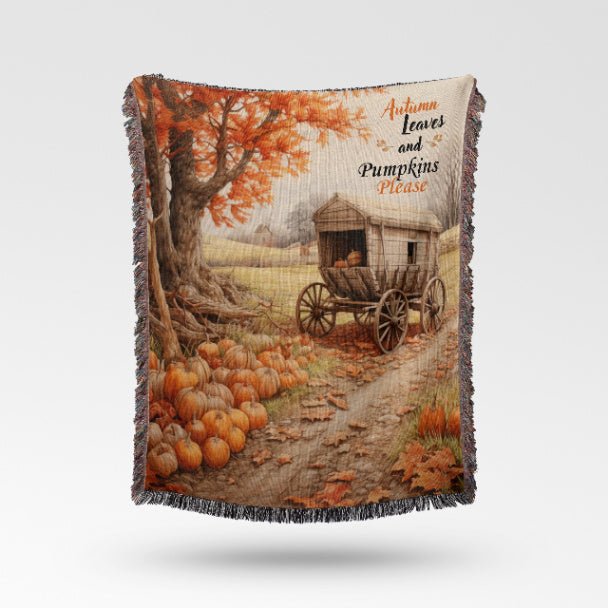 Pumpkin Patch Palette Woven Blankets - ZumBuys