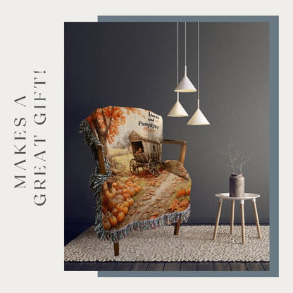 Pumpkin Patch Palette Woven Blankets - ZumBuys