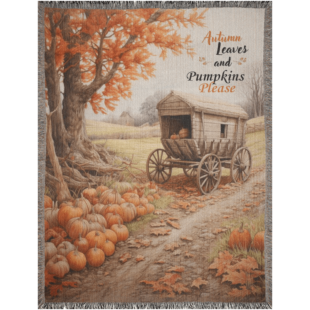 Pumpkin Patch Palette Woven Blankets - ZumBuys