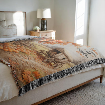 Pumpkin Patch Palette Woven Blankets - ZumBuys