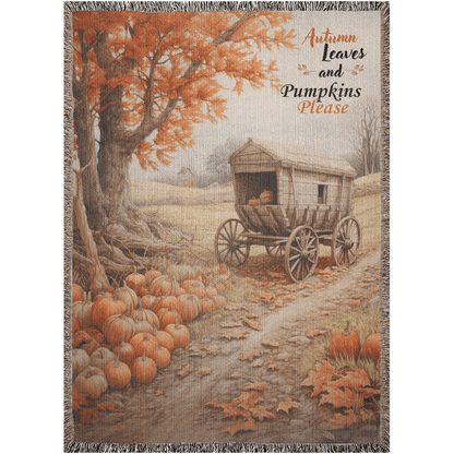 Pumpkin Patch Palette Woven Blankets - ZumBuys