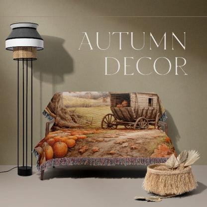 Pumpkin Patch Palette Woven Blankets - ZumBuys