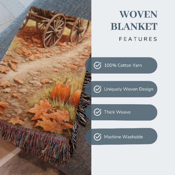 Pumpkin Patch Palette Woven Blankets - ZumBuys