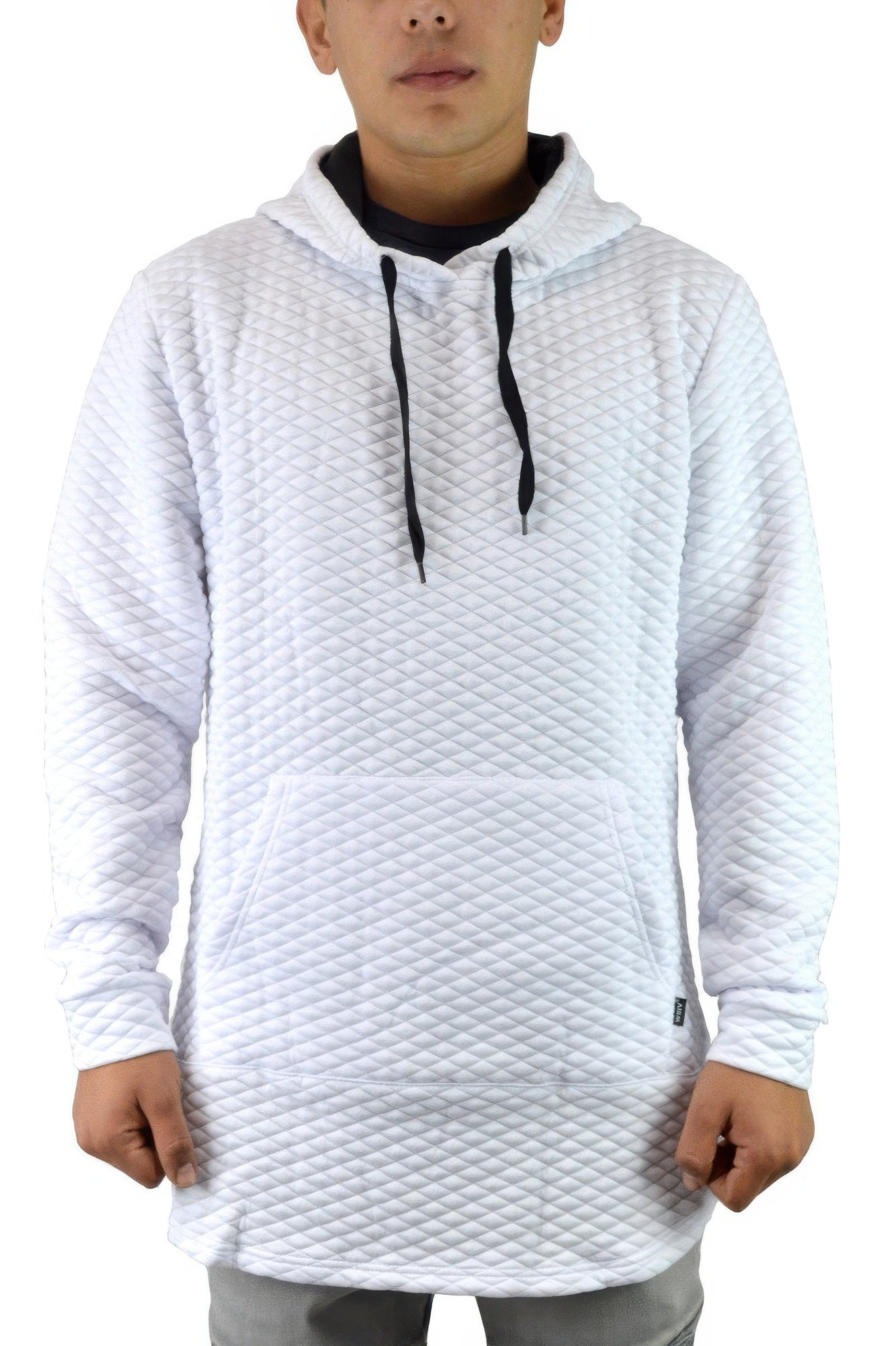 Quilted Pullover Hoodie Sweatshirts - ZumBuys