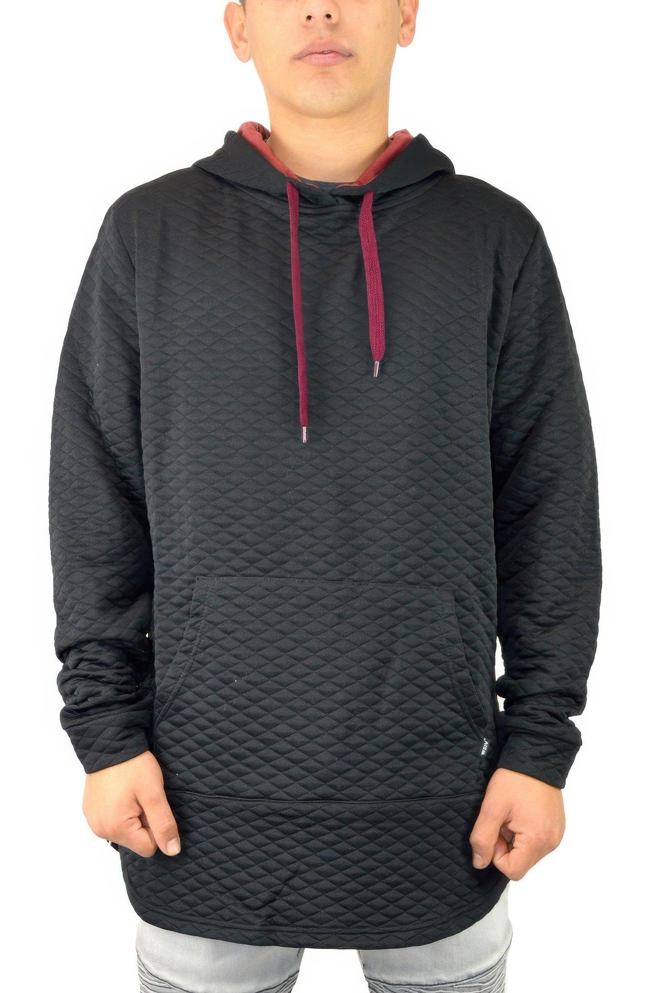 Quilted Pullover Hoodie Sweatshirts - ZumBuys