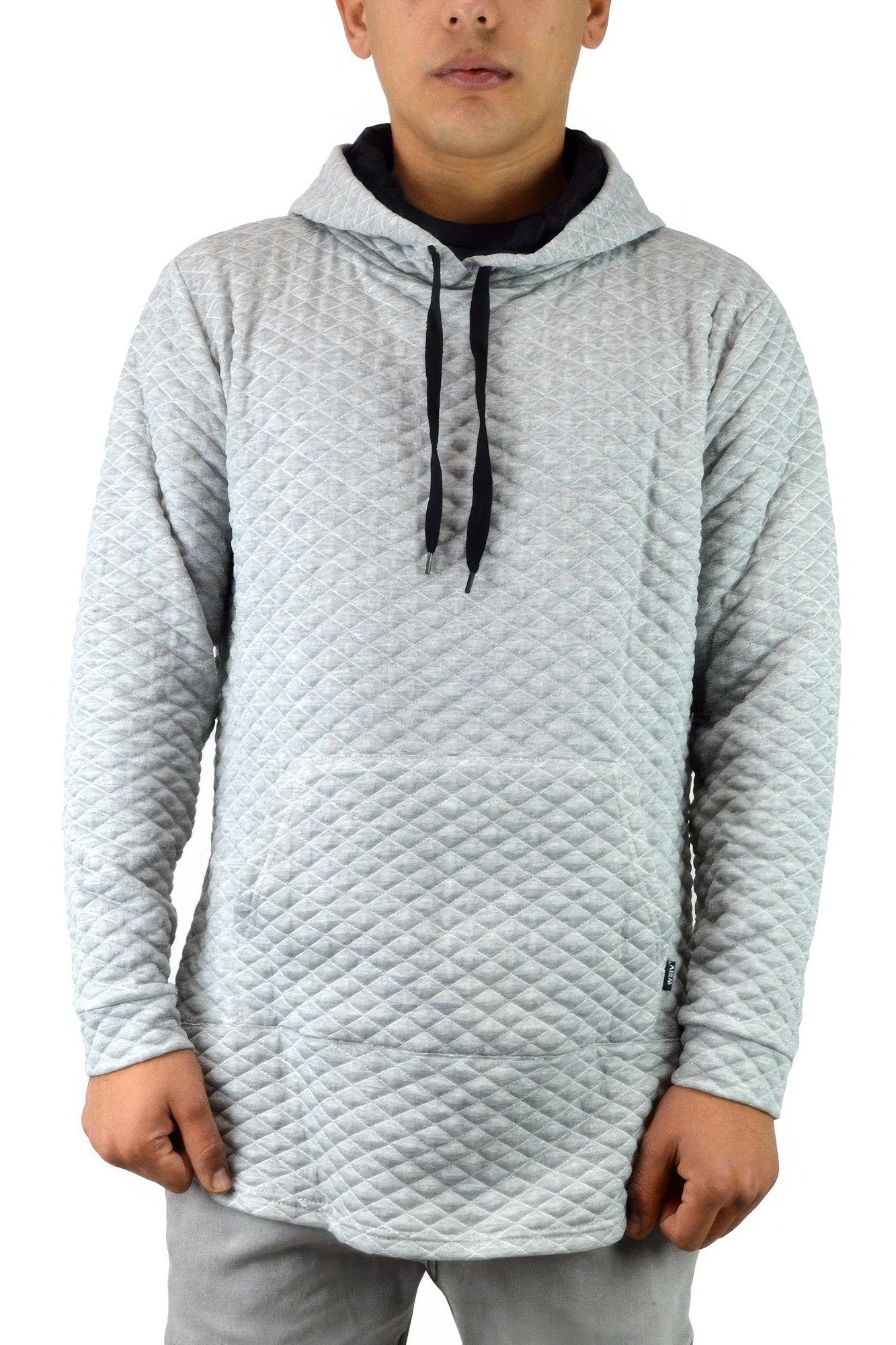 Quilted Pullover Hoodie Sweatshirts - ZumBuys
