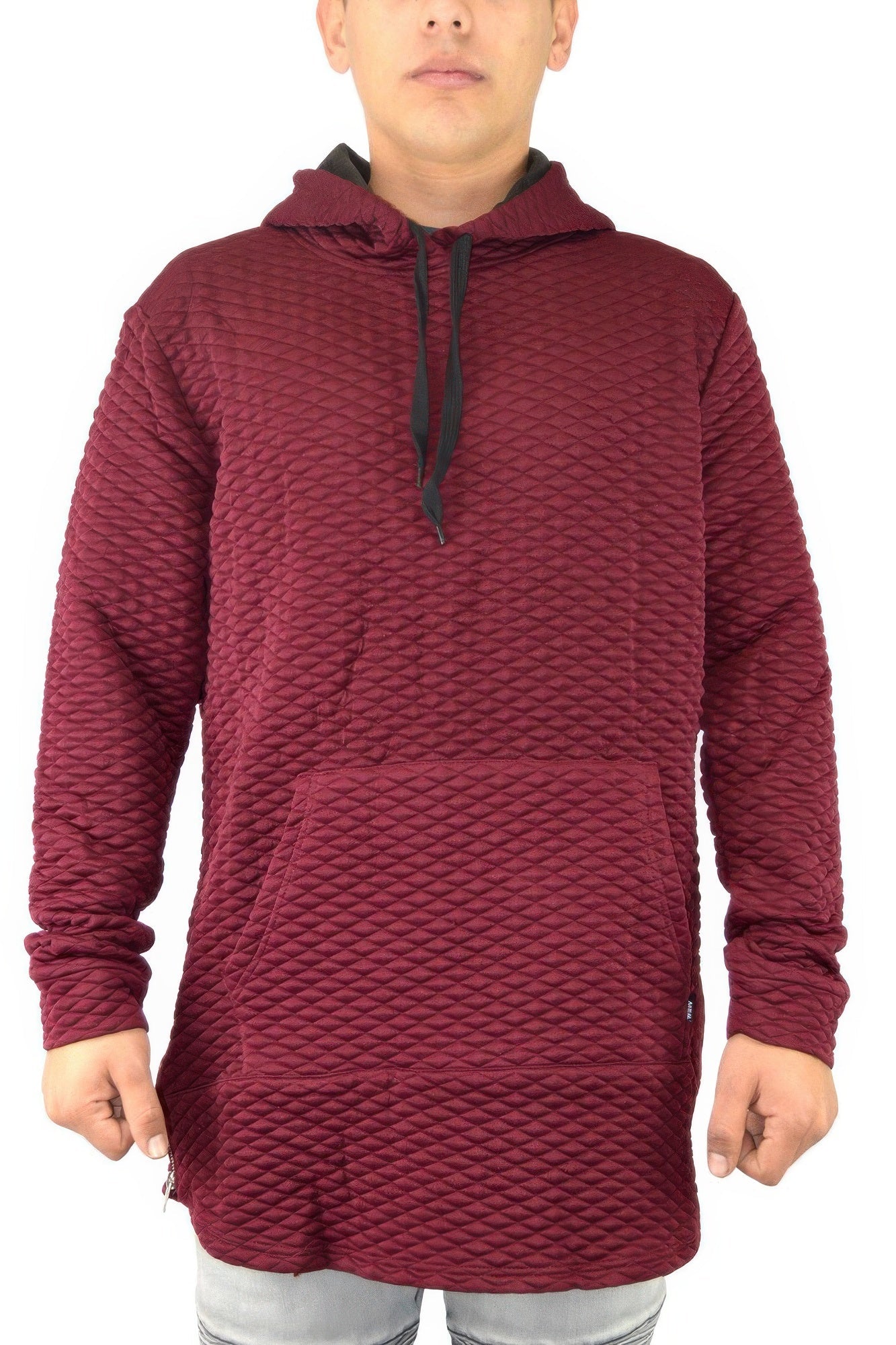 Quilted Pullover Hoodie Sweatshirts - ZumBuys