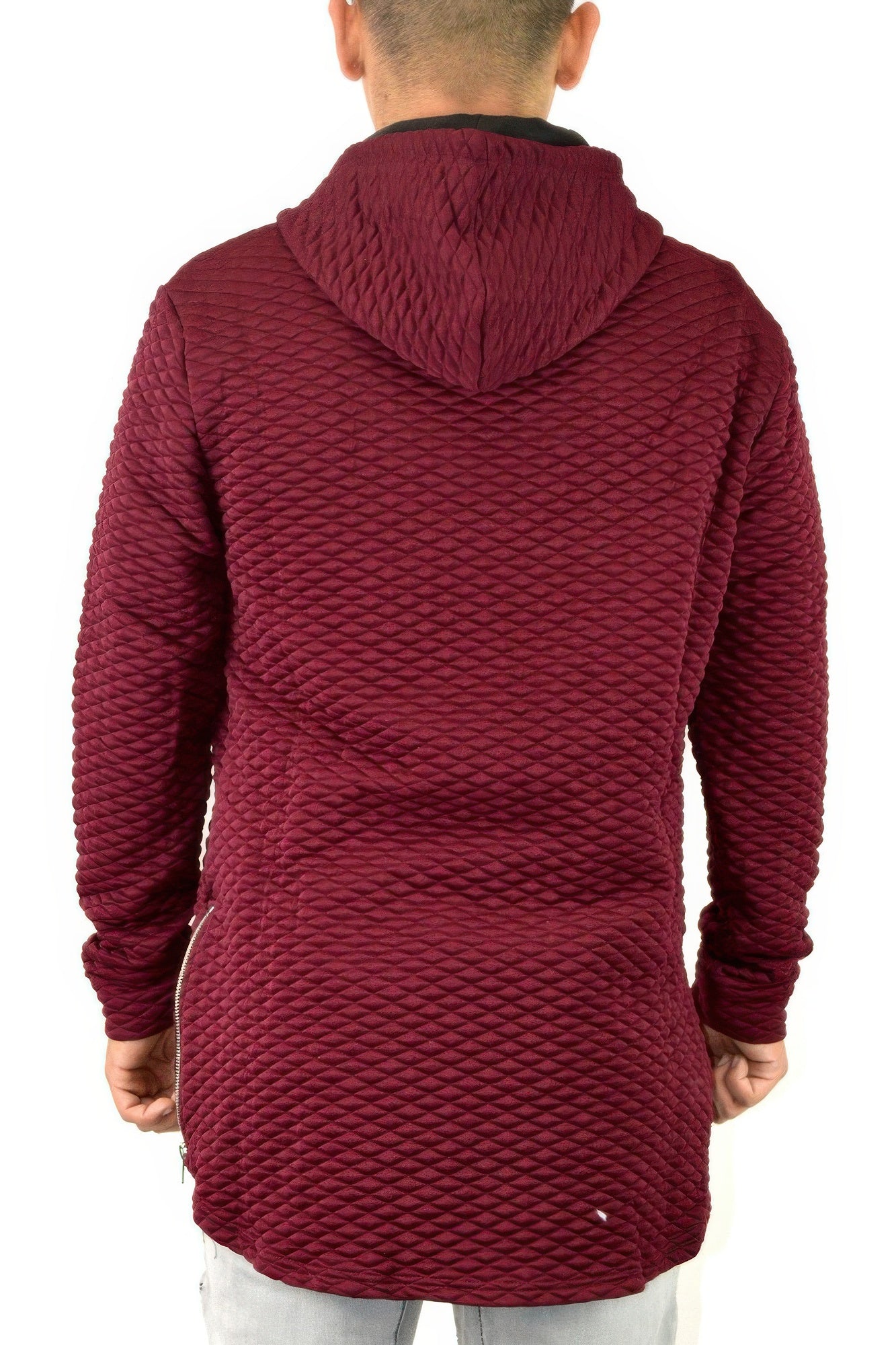 Quilted Pullover Hoodie Sweatshirts - ZumBuys