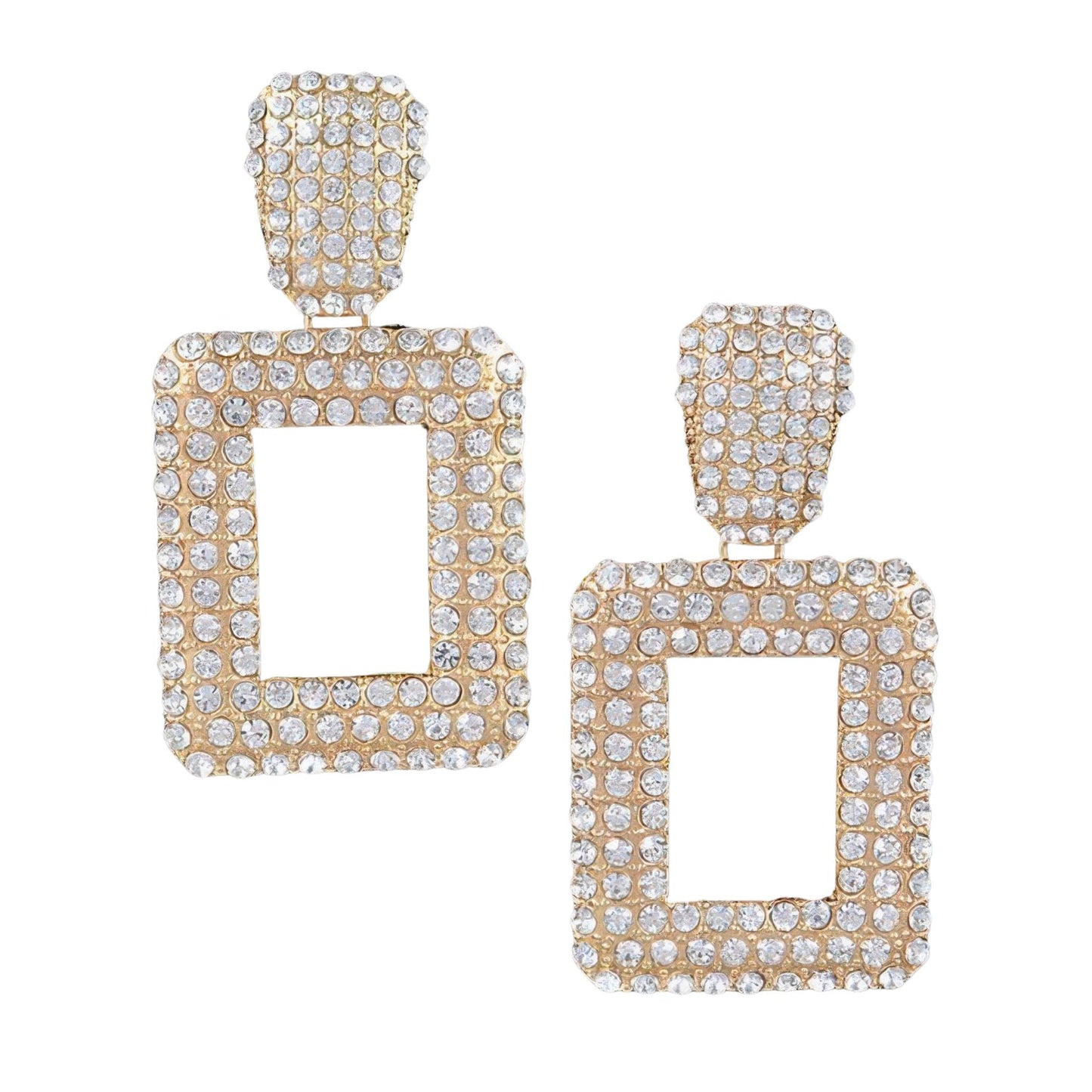Rectangular Chain Drop Earrings - ZumBuys