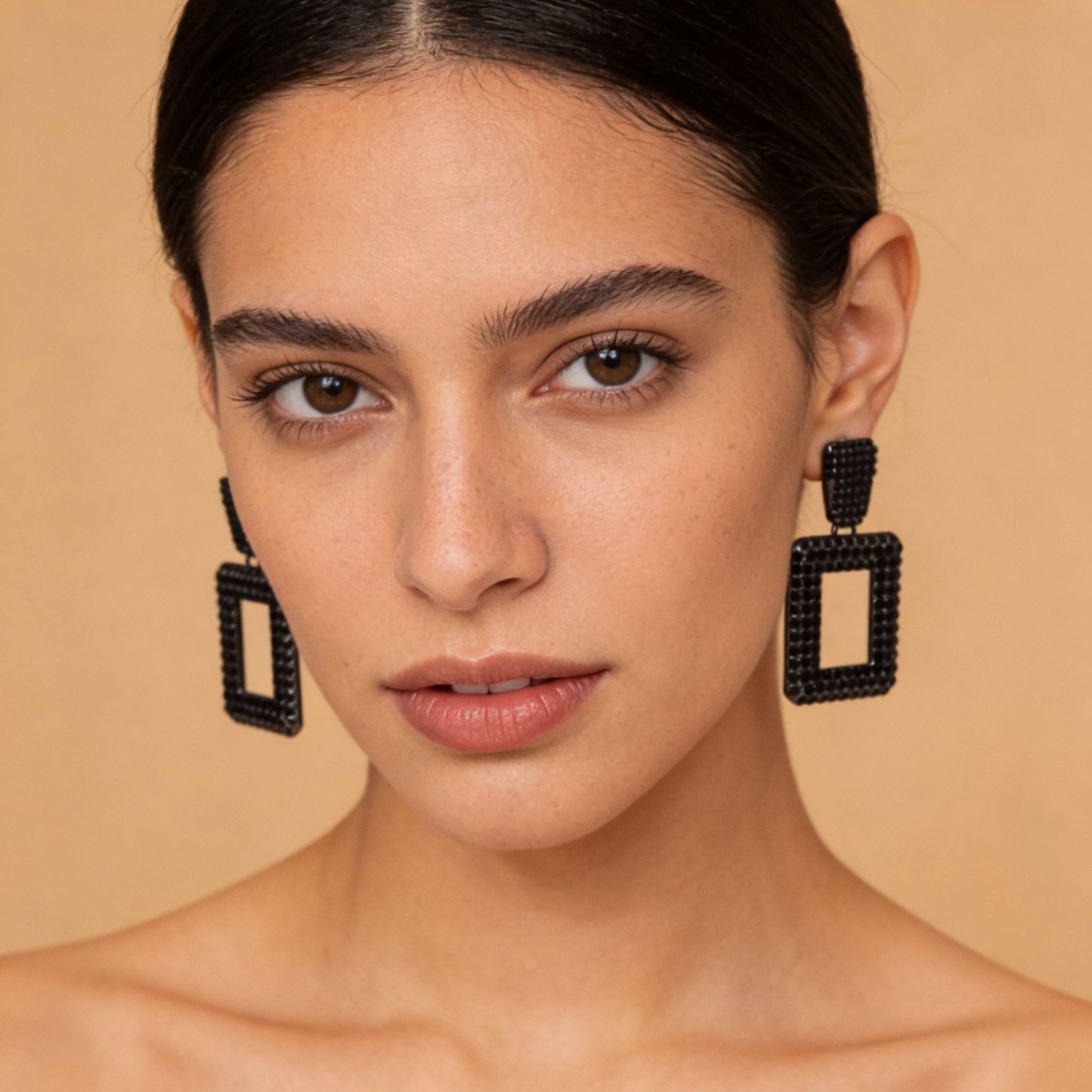 Rectangular Chain Drop Earrings - ZumBuys