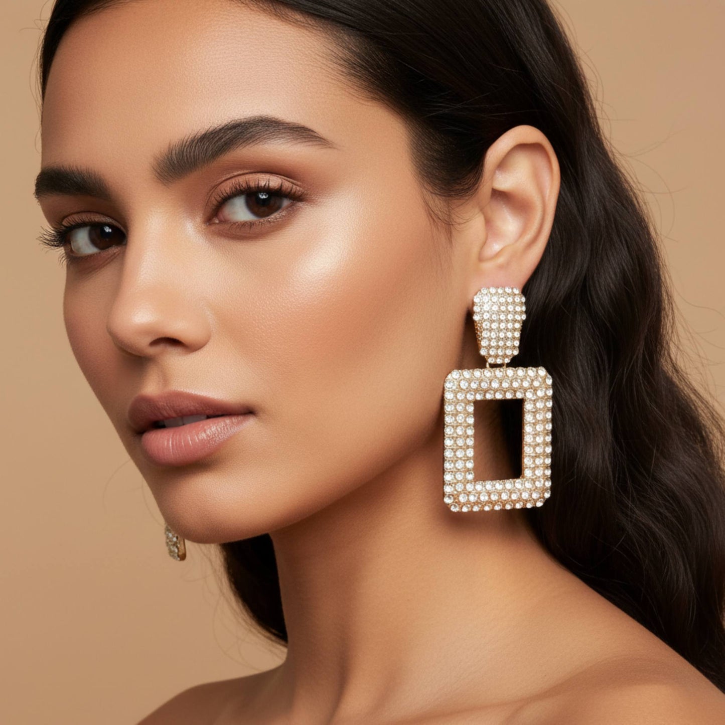 Rectangular Chain Drop Earrings - ZumBuys