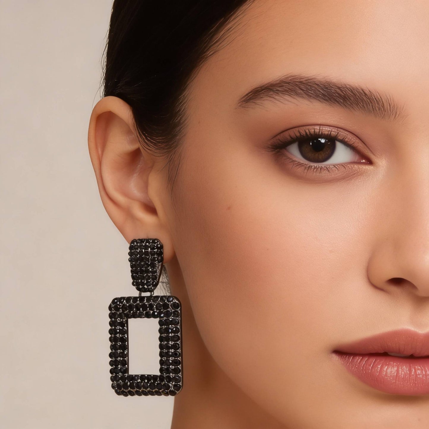 Rectangular Chain Drop Earrings - ZumBuys