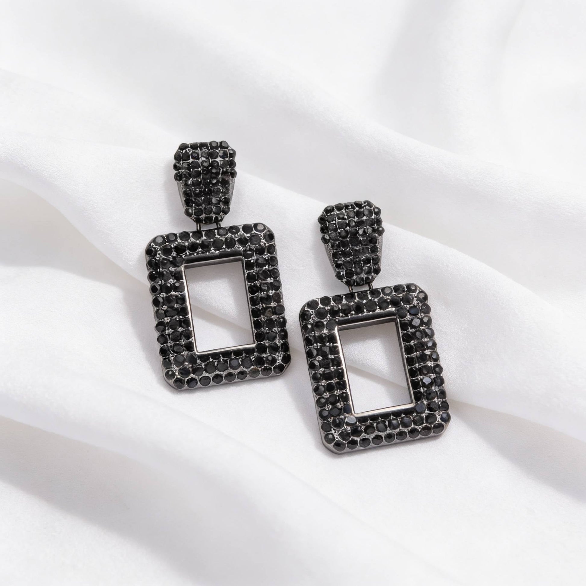 Rectangular Chain Drop Earrings - ZumBuys