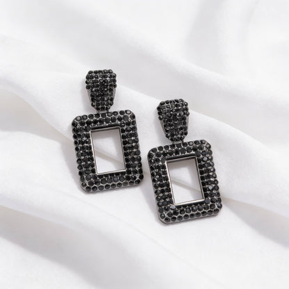 Rectangular Chain Drop Earrings - ZumBuys