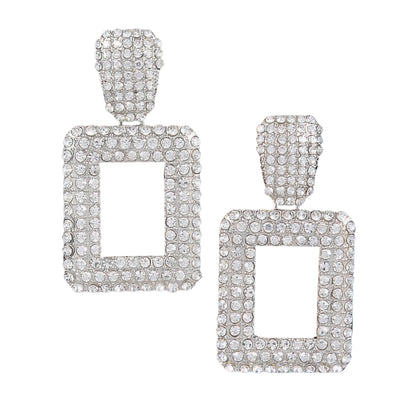 Rectangular Chain Drop Earrings - ZumBuys