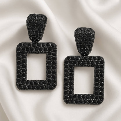 Rectangular Chain Drop Earrings - ZumBuys