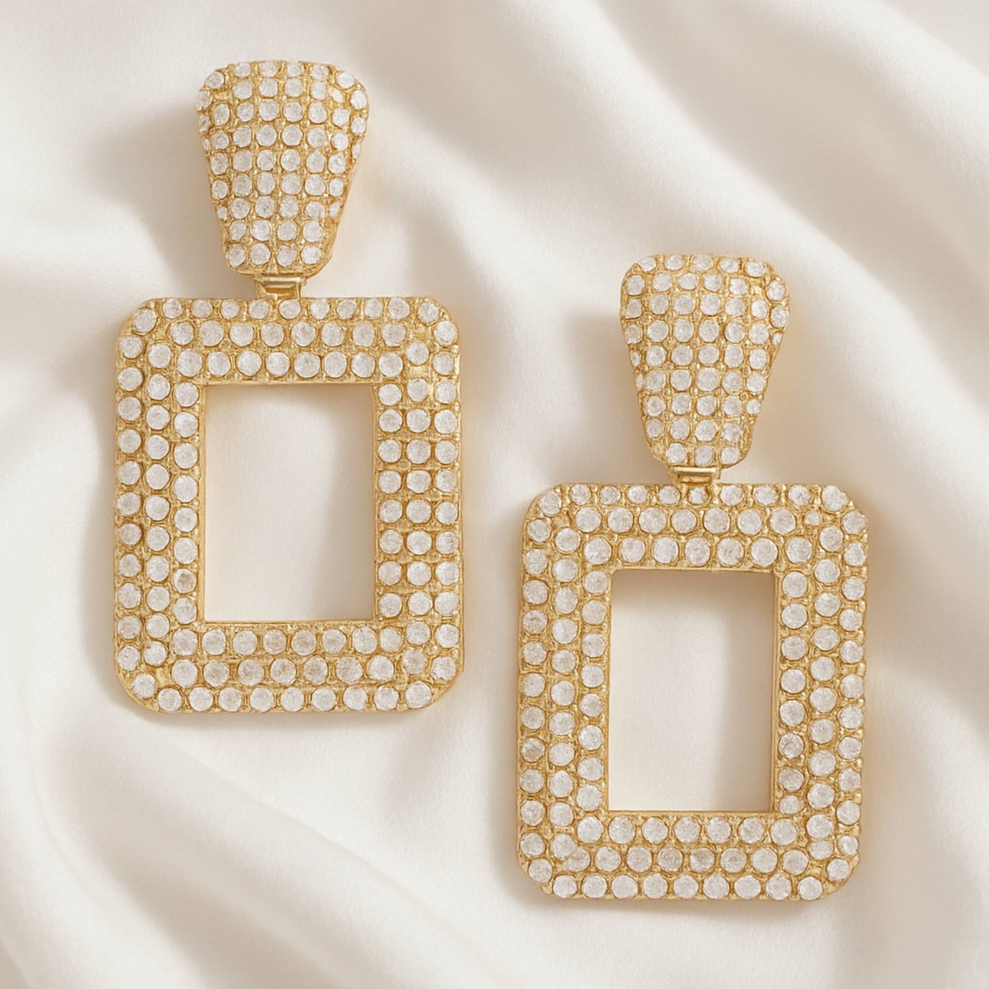 Rectangular Chain Drop Earrings - ZumBuys