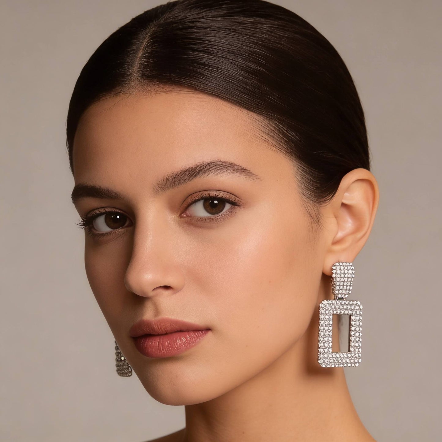 Rectangular Chain Drop Earrings - ZumBuys