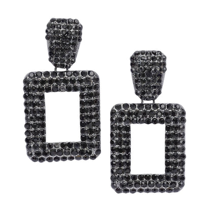 Rectangular Chain Drop Earrings - ZumBuys