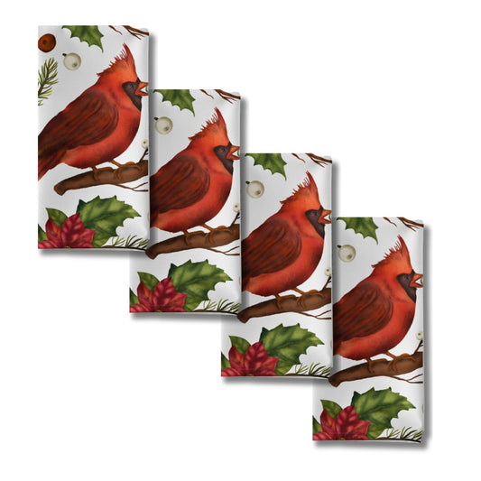 Red Bird Cloth Napkins (4PK) - ZumBuys