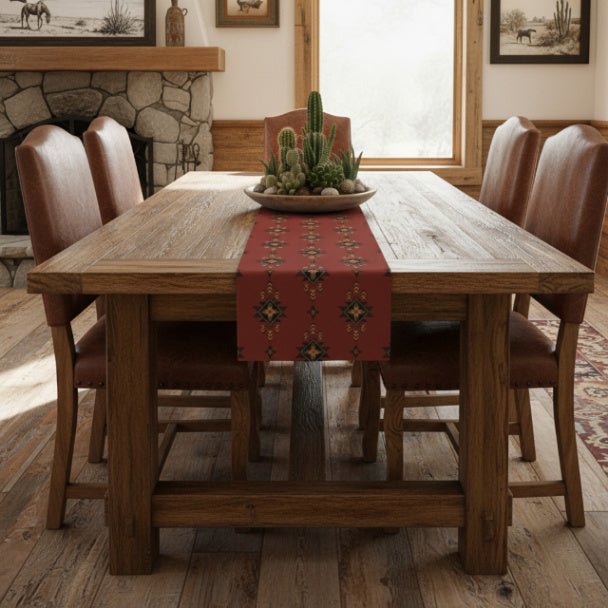 Red Mesa Table Runner (Polyester) - ZumBuys