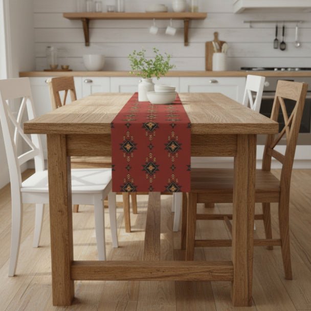 Red Mesa Table Runner (Polyester) - ZumBuys