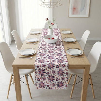 Red White & Boom Table Runner – Patriotic Firework Table Decor - ZumBuys
