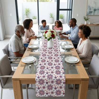 Red White & Boom Table Runner – Patriotic Firework Table Decor - ZumBuys