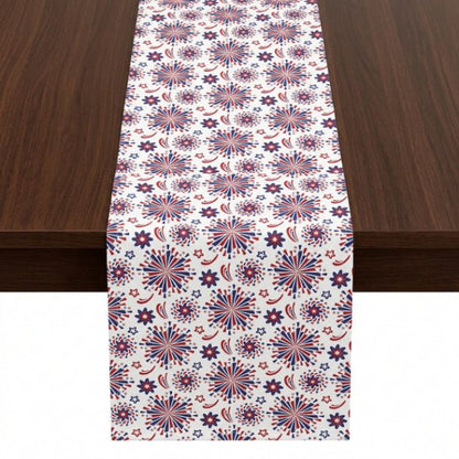 Red White & Boom Table Runner – Patriotic Firework Table Decor - ZumBuys