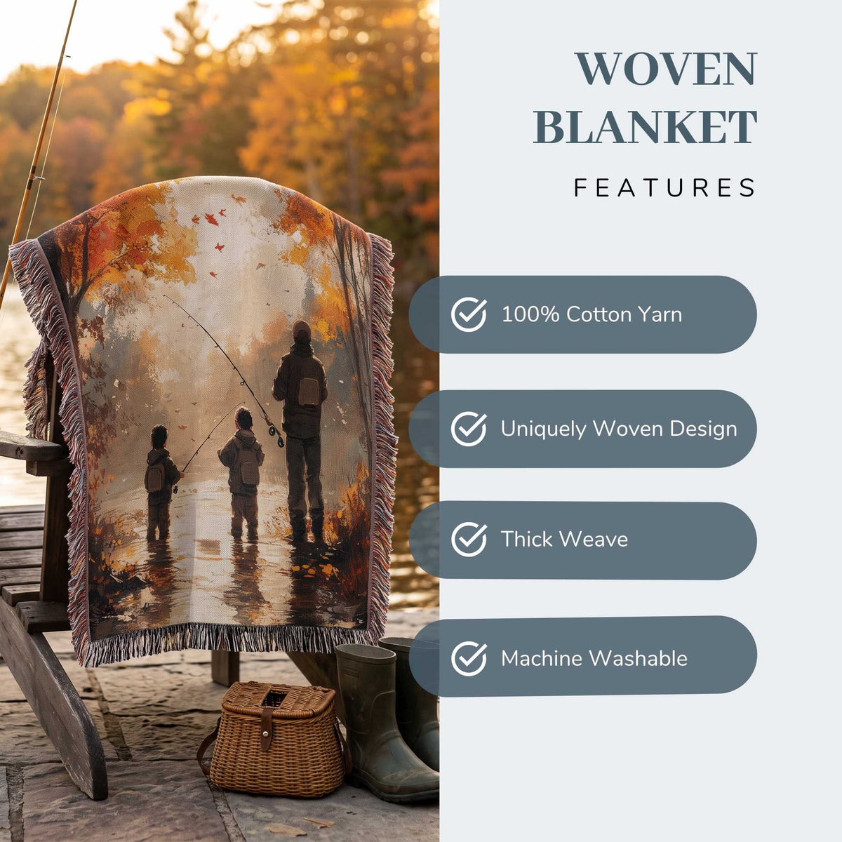 Reel Moments Woven Blanket - ZumBuys