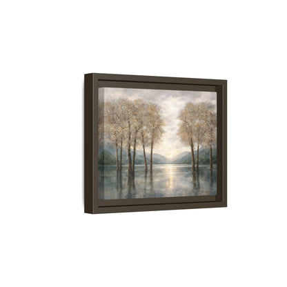 Reflections of Quiet Light Matte Canvas, Framed (Multi - color) - ZumBuys