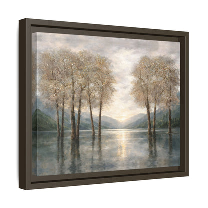 Reflections of Quiet Light Matte Canvas, Framed (Multi - color) - ZumBuys