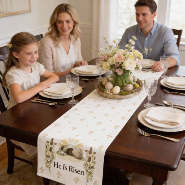 Resurrection Radiance Table Runner (Cotton, Poly) - ZumBuys