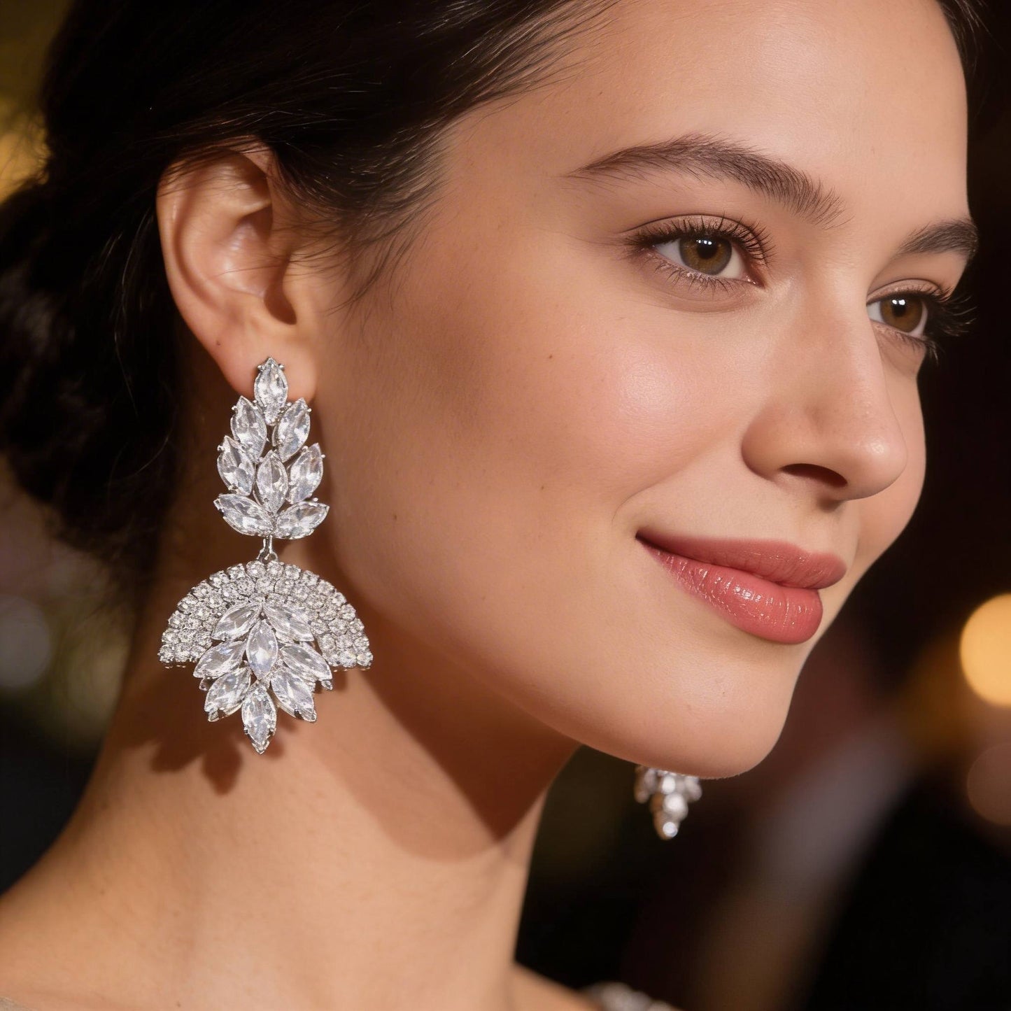 Rhinestone Party Earring - ZumBuys