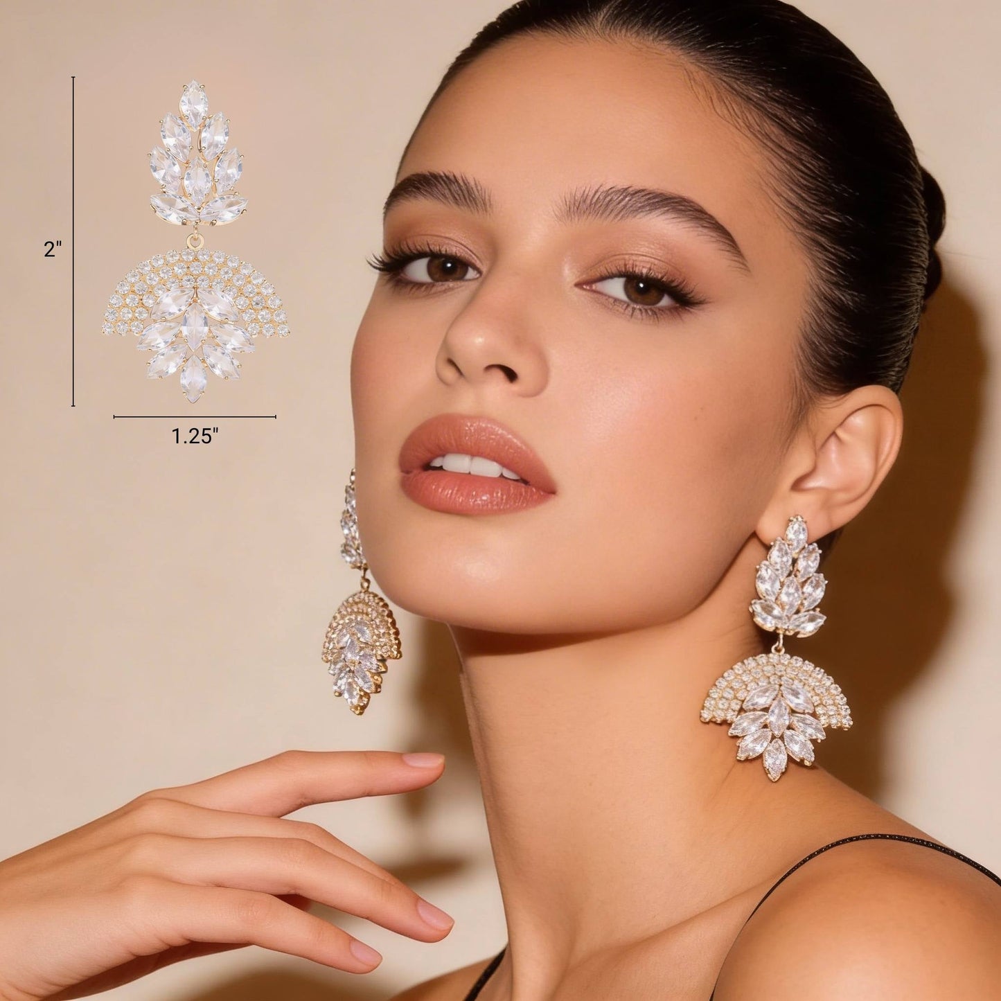 Rhinestone Party Earring - ZumBuys