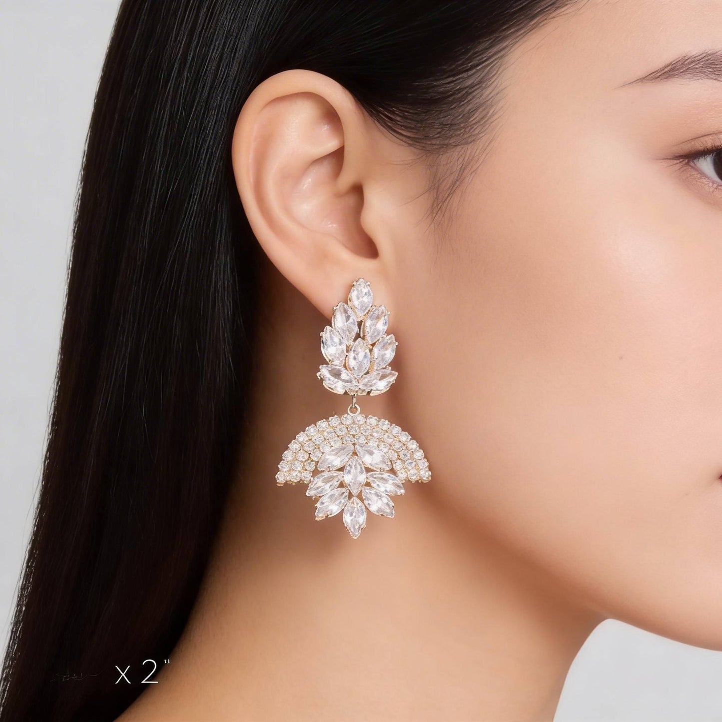 Rhinestone Party Earring - ZumBuys