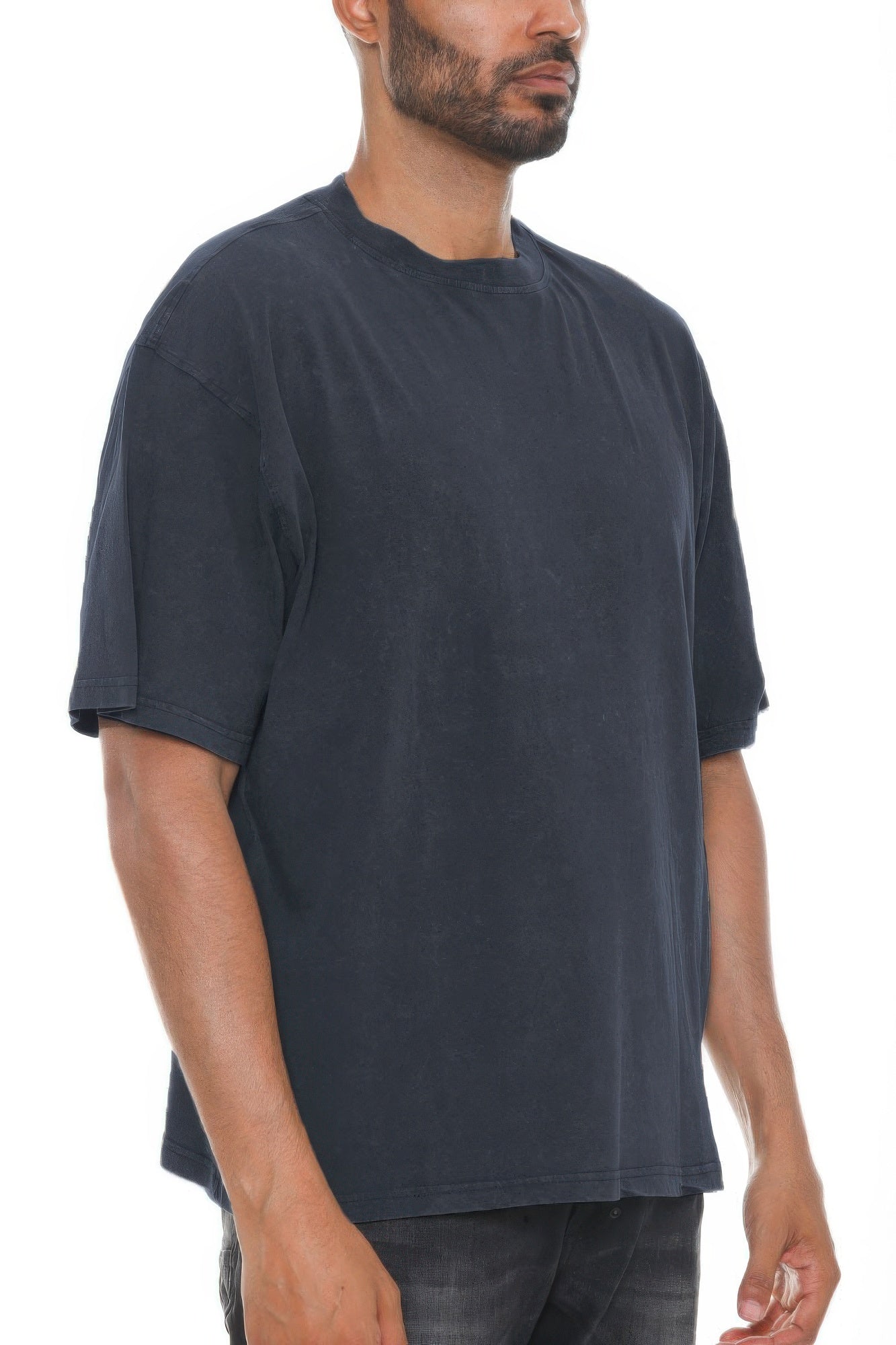 River Garment Wash Drop Shoulder Tee - ZumBuys