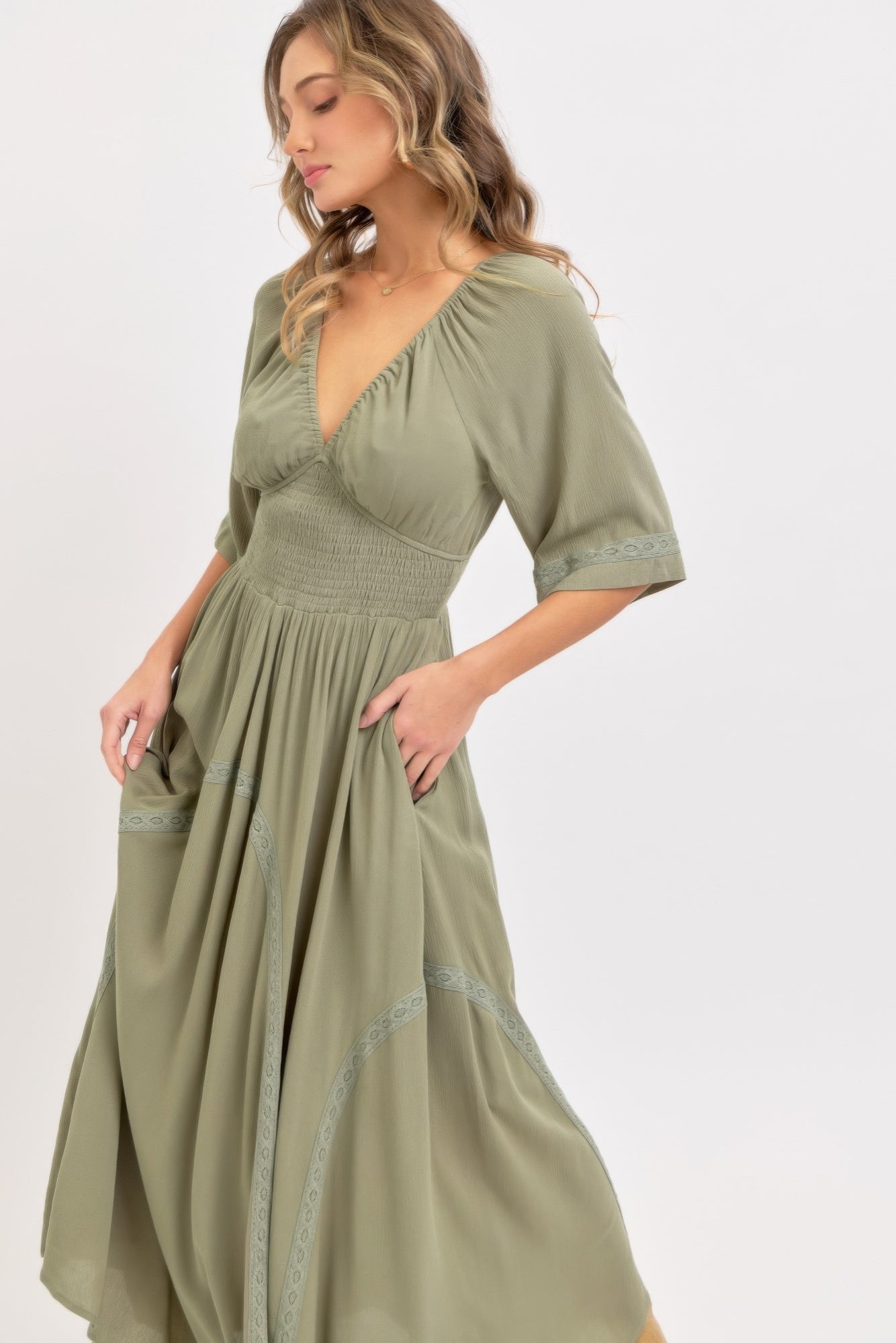 Romantic Flowy Maxi Dress - ZumBuys