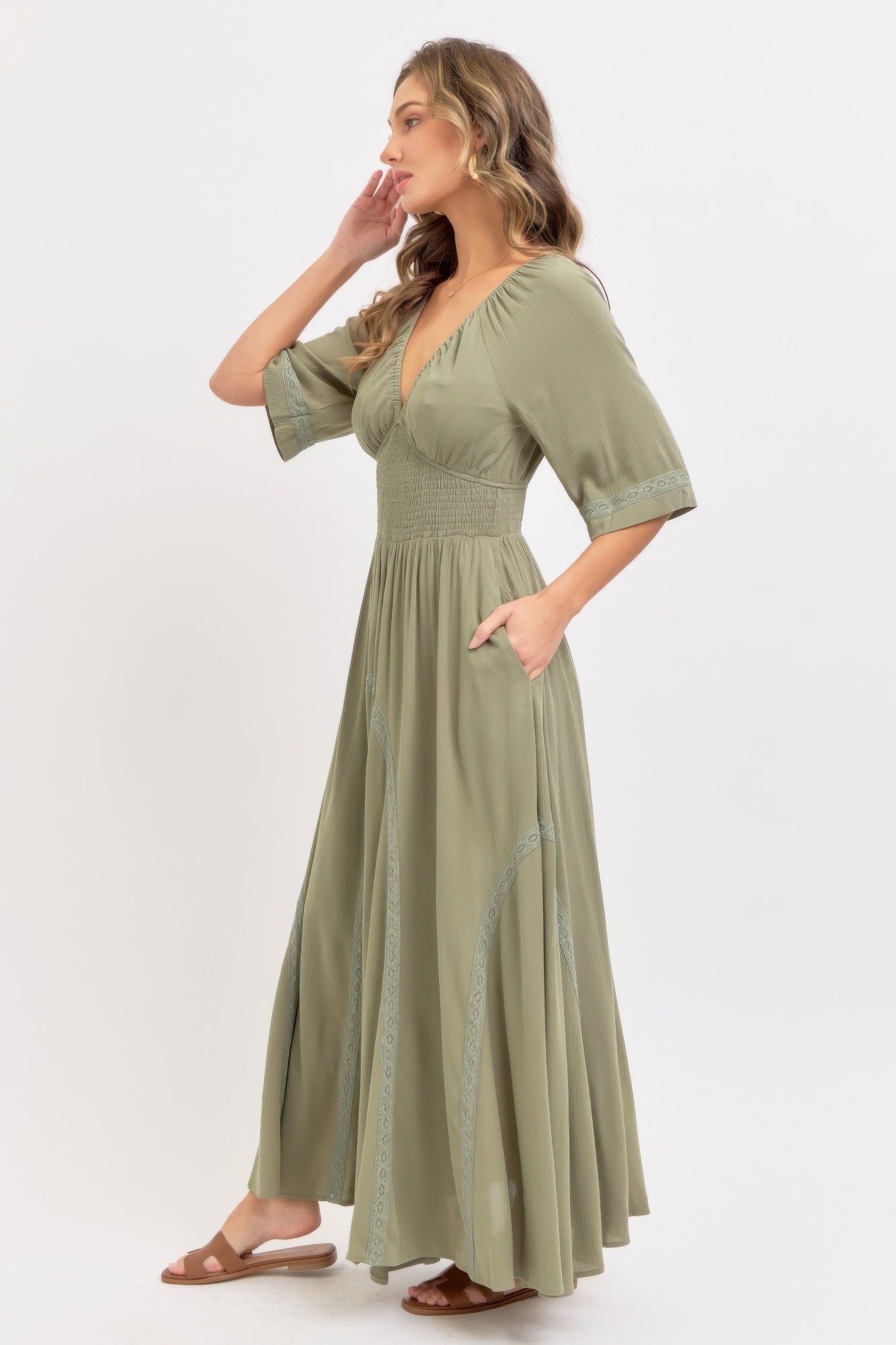 Romantic Flowy Maxi Dress - ZumBuys
