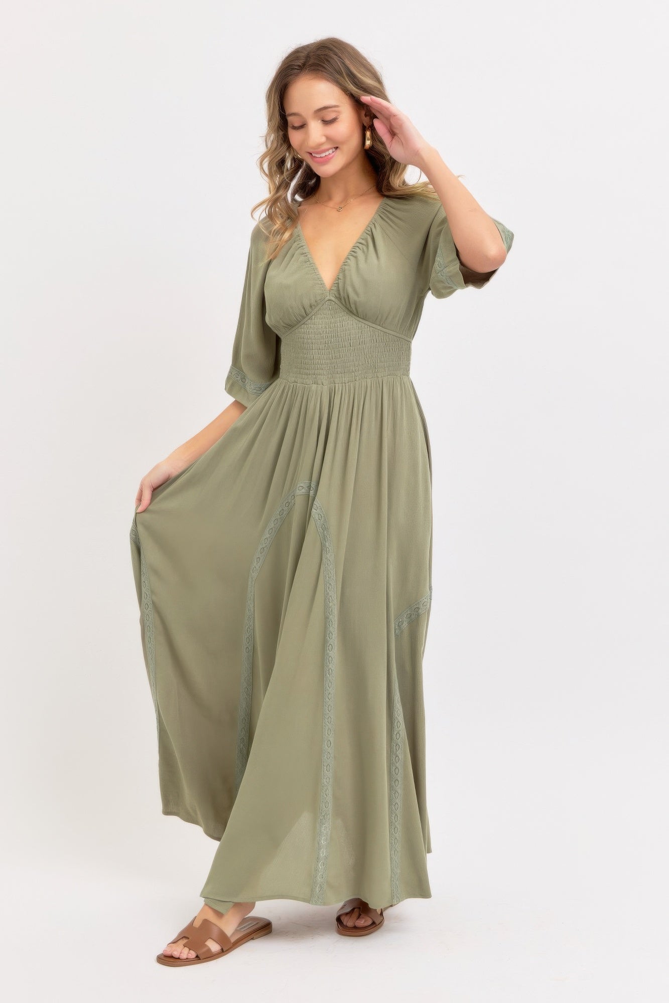 Romantic Flowy Maxi Dress - ZumBuys