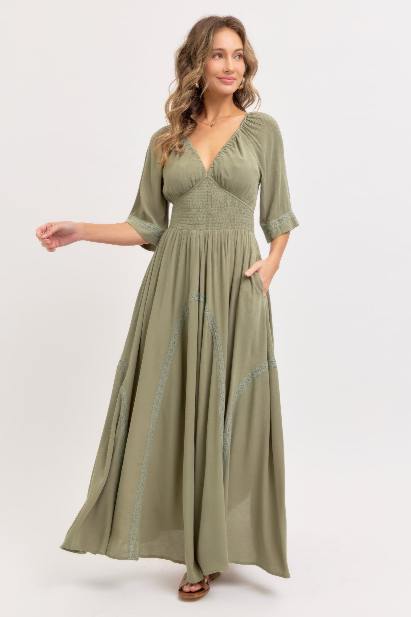 Romantic Flowy Maxi Dress - ZumBuys