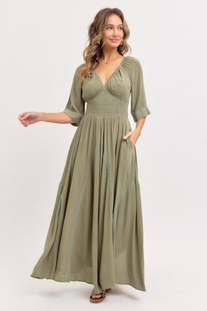 Romantic Flowy Maxi Dress - ZumBuys