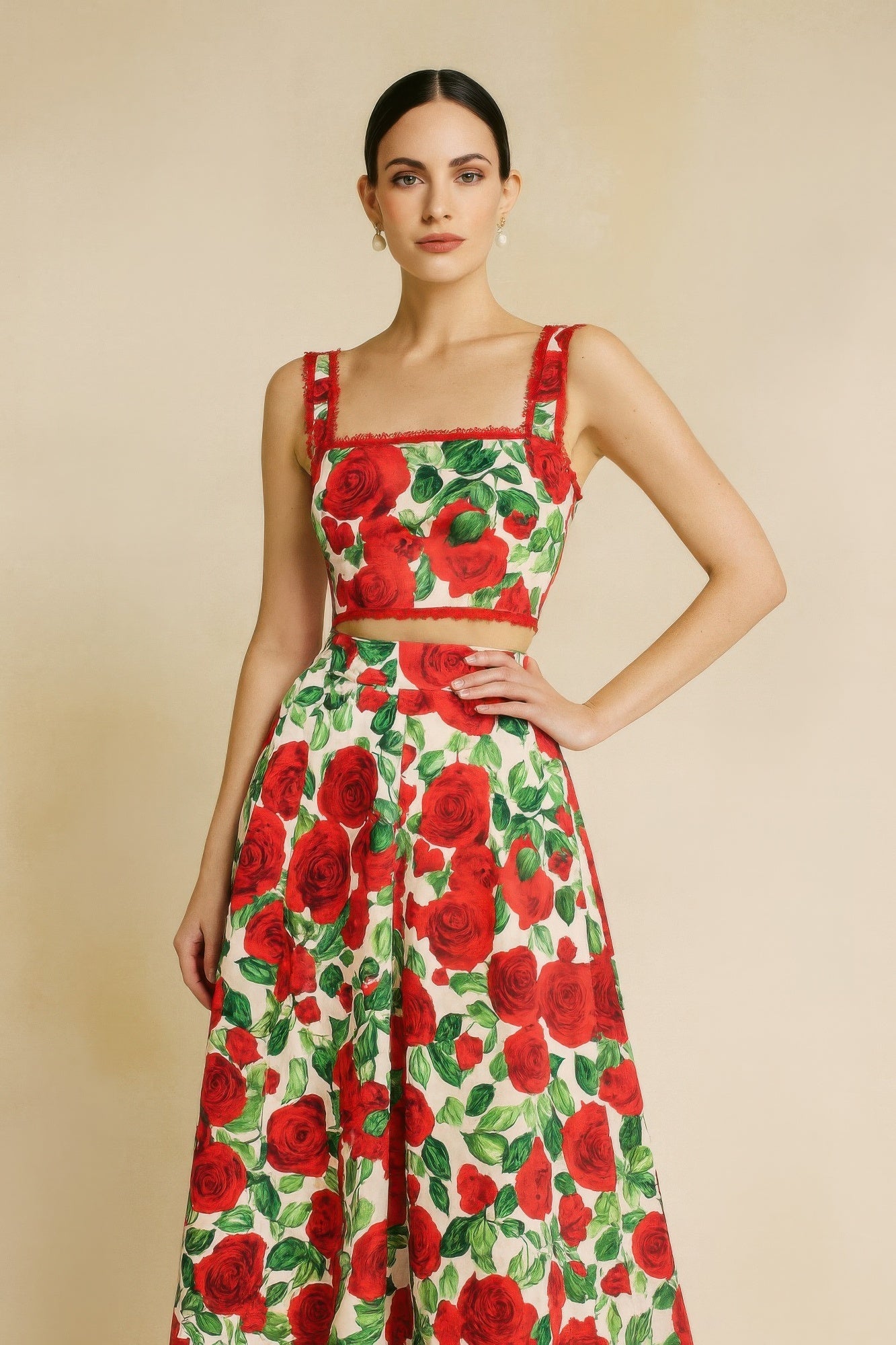 Rose Romance Two - piece Set - ZumBuys