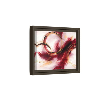 Ruby Symphony Swirl Matte Canvas, Framed (Multi - color) - ZumBuys