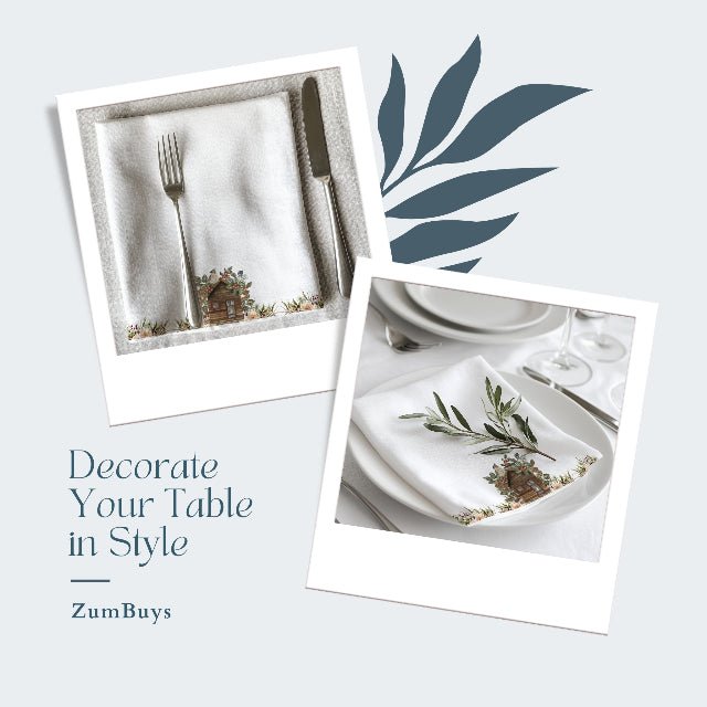 Rustic Haven Cloth Napkin Set of 4 - ZumBuys