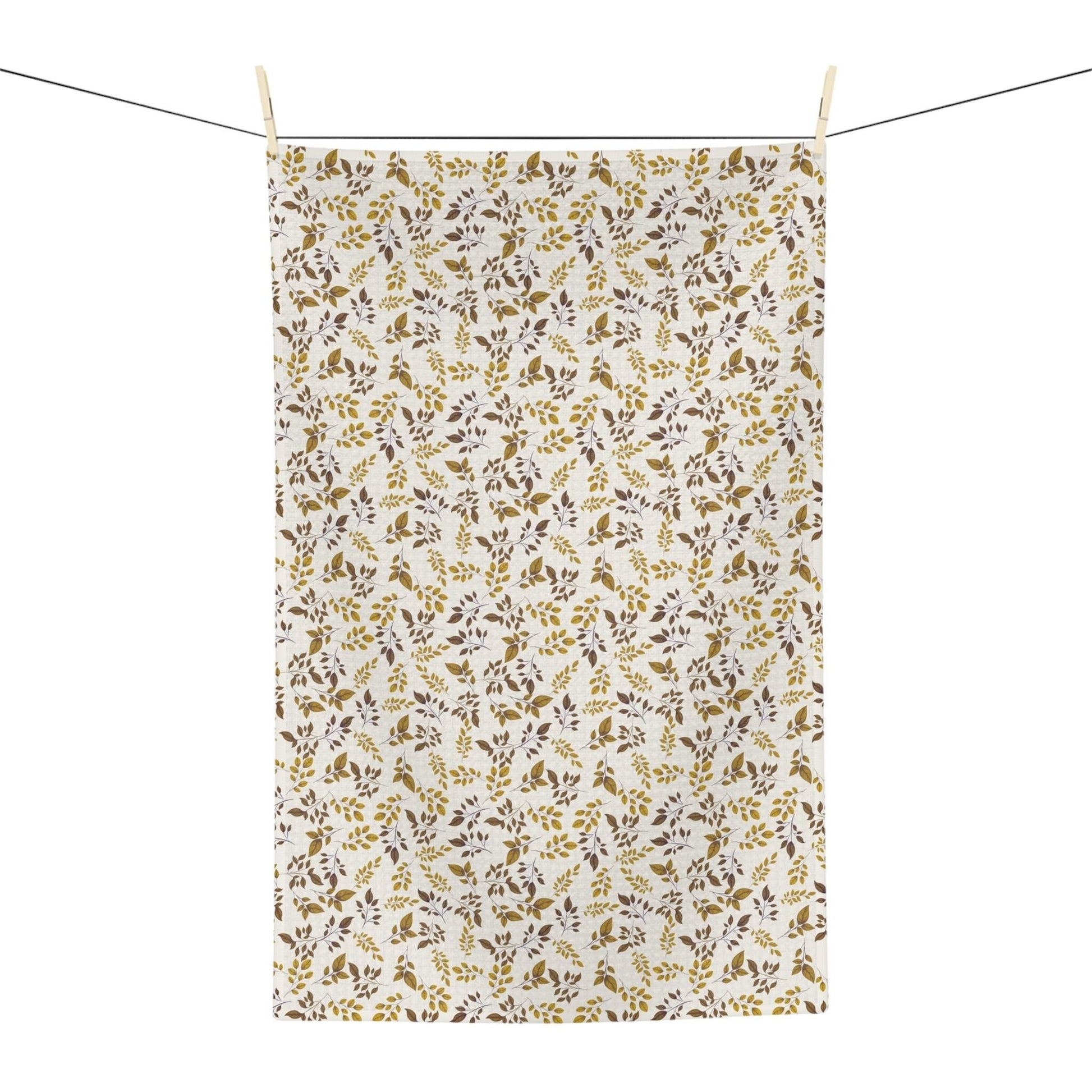 Rustic Leaves Dish Towel - ZumBuys