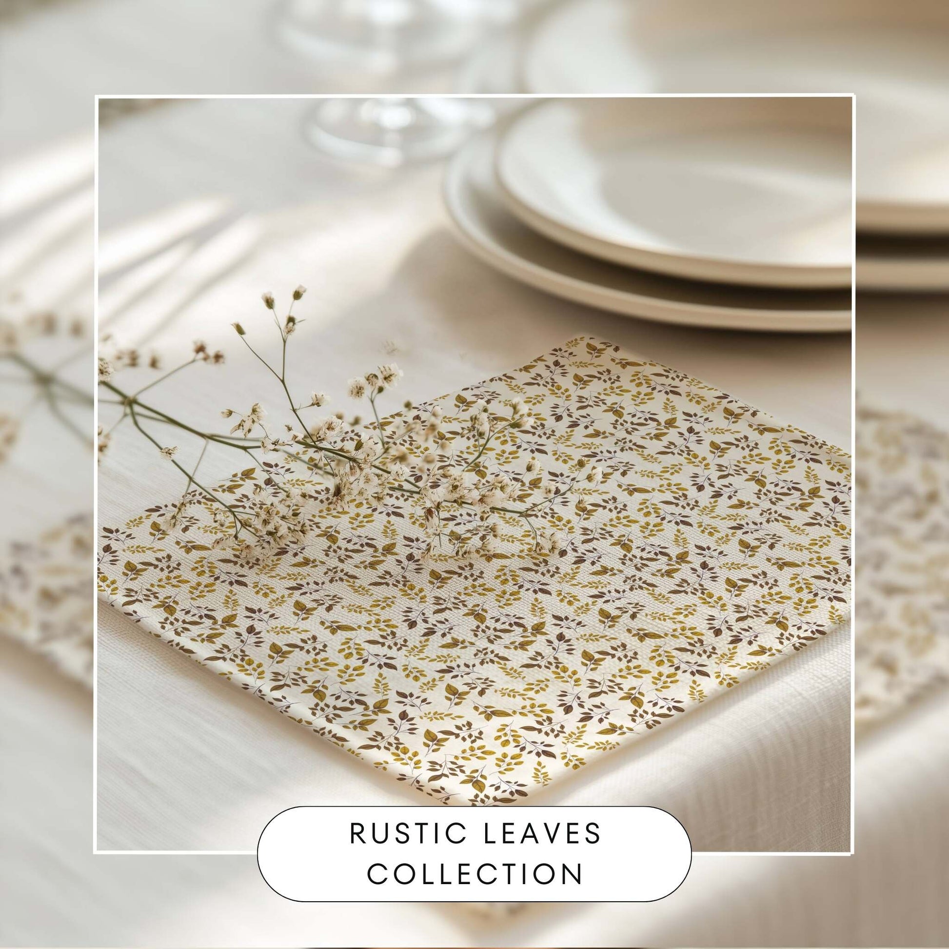 Rustic Leaves Placemat, 2pc - ZumBuys