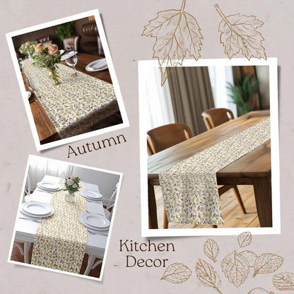 Rustic Leaves Table Runner (Cotton, Poly) - ZumBuys